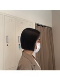 ぱつっとミニボブ