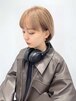 ハイトーンボブミルクティーバニラベージュショートボブ