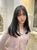 アンドケー 那覇おもろまち店(and K)&nbsp;ハッシュカット/黒髪ロング/韓国レイヤー