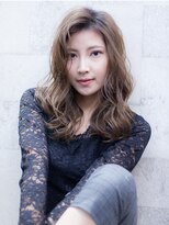 メノン 茨木店(Menon)&nbsp;デザインカラー　無造作カール　ロング