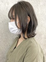 エリマ 調布(elima)&nbsp;くびれミディ 前髪あり アッシュベージュ イメチェン イルミナ