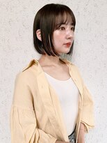 エムクランメイクス 原宿 表参道(m.clan MAKE'S) ボブロブヘアカーキグレージュオリーブベージュ大人かわいい小顔