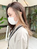 ヘアーメイクオズ(hair make O/S)&nbsp;#インナーカラー　プラチナベージュ