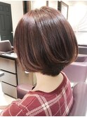 ハイライトのボブショート