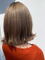 カロンシェリー(CARON cherie) 切りっぱなしボブ シルキーベージュ グレーベージュ