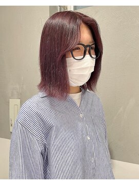 ガリカ 横浜(Gallica) ぶつ切りボブ ラベンダーベージュ/ミディアムベージュ