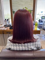 ラ メール ヘア デザイン(La mer HAIR DESIGN)&nbsp;レッドブラウンカラー[ビフォーあり!!]
