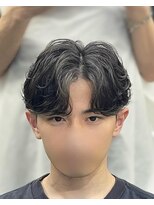 センス 渋谷 宇田川交番前(SENSE)&nbsp;ダークアッシュ/カルマパーマ/ベリーショート[渋谷/韓国/MEN'S]