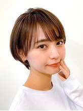 ソーホープレミアム(SOHOpremium) 耳かけショート×くすみベージュ×白髪染め@30代@40代@50代@60代