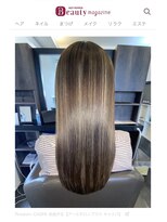 アールサロンプラスキャスパ 自由が丘(Rrsalon+CASPA) 《髪質改善》R.HASエクソソーム水素トリートメント+カラー