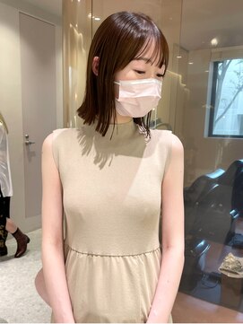 マイル 渋谷(mile) ぷつっとボブ/オリーブカラー