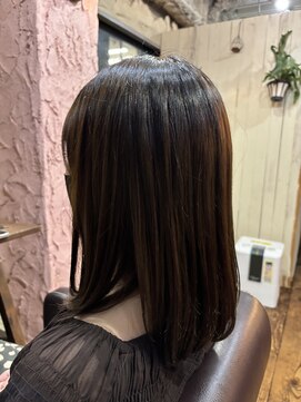 ロッソバイアルター 鎌取(ROSSO by aL-ter) 【黒髪/ボブルフ/ネビージュ/小顔/ワンレン】石橋