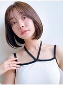 Say.黒髪ボブルフネビージュ小顔ワンレン韓国ボブ表参道青山原宿
