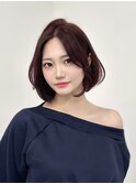 大人ショートイメチェンワイドバングレイヤーカット美髪ボブ
