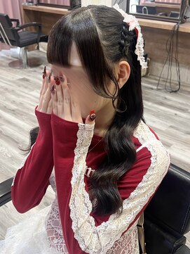ヘアセット アリエス 新宿駅前店(aries) みつあみハーフツイン♪
