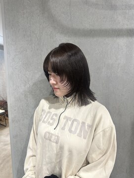 ラック(LUCK) レイヤーカット/船橋/くすみベージュ/細めハイライト