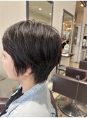 ハンサムショート/ショートボブ/切りっぱなし/博多