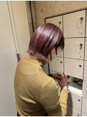 艶感カラー×外ハネボブ