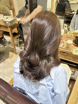 ブレンドバイハピネス(Blend by happiness) ブリーチなしWカラー　韓国レイヤー　ミルクティーベージュ