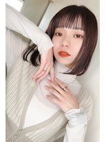 パーミル ヘア クマモト(permille ‰ hair Kumamoto)&nbsp;ピンクブラウン×ボブ