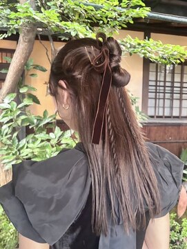 グリップ(GRIP) ハーフアップカチモリリボンセットお呼ばれヘア/オオタユキ