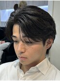 渋谷フェザーパーマツイストスパイラルパーマセンターパート