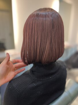 白髪ぼかしハイライト/ショートカット/40代50代/【北堀江】