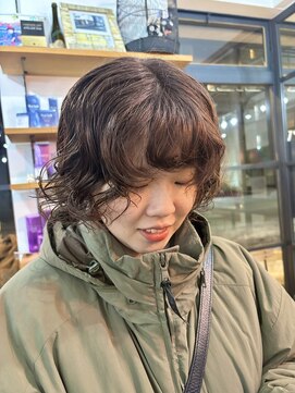 レイヤーパーマ×ラベンダー