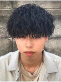 マッシュヘア/波巻きパーマ/men's/スパイラルパーマ