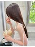カット＋髪質改善カラー＋セラミドトリートメント　￥8500