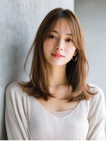 ロッソ 大橋店(Rosso) 柔らかな毛先のブラウンミディ【大橋】