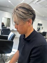 キング 京橋店(K!ng)&nbsp;レイヤーカットブリーチなしダブルカラーハッシュカット韓国