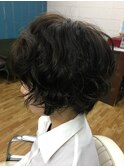 マッシュ×パーマ