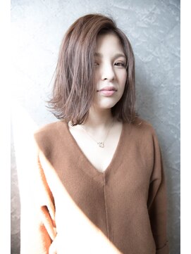 リッシュ 都賀店(Lish) 外ハネ切りっぱなしボブ