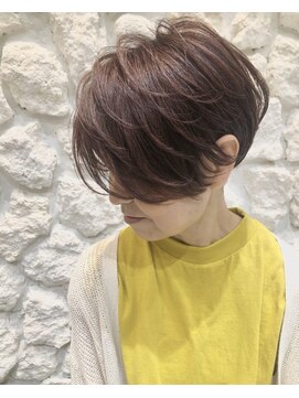 モアナ バイ ヘッドライト 沖縄豊見城店(Moana by HEADLIGHT) Moana豊見城#ハンサムショート#ピンクブラウン