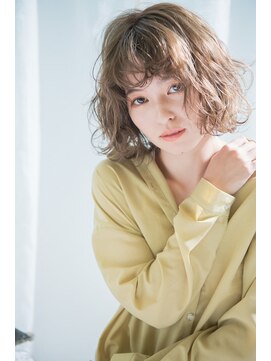 ヴァンクシー バイ ルナ(VANKCY by Luna) 大人ボブ 耳かけ 簡単 前髪 パーマ ココアブラウン 向ケ丘遊園