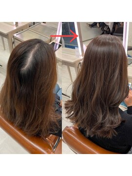 アメリア(ameria) 根元パーマで今すぐ簡単に出来るつむじケア