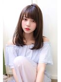 【銀座　有楽町】★レイヤーロングアッシュカラー前髪パーマ
