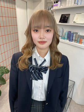 ペレ 渋谷(PELE) 切りっぱなしボブ/エアリーロング/美髪/ピンクブラウン/渋谷