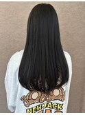控えめだけど、おしゃれで可愛いブルージュ暗髪カラー