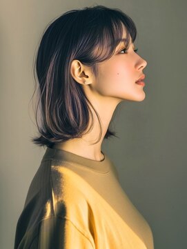 アルトリスト(Altruist Aging×HAIR&SPA) ★ダークアッシュ大人ガーリーボブ着物ミディアムレイヤーカット