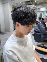 ゼスト リル 新宿(ZEST lill)&nbsp;シャドウパーマ 無造作パーマ くせ毛風 新宿