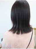 縮毛矯正と透明感カラー