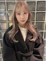 ペレ アネックス 大阪梅田茶屋町店(PELE ANNEX)&nbsp;ホワイトグレージュ/デジタルパーマ/フェザーパーマ/梅田