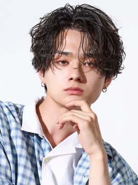 オーシャントーキョー 原宿(OCEAN TOKYO) 波巻きパーマメンズツイストスパイラルパーマセンターパート