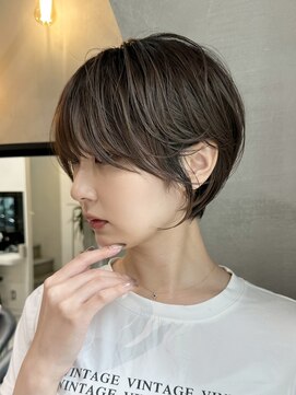 ロンドエニカ 大宮(Lond enika) グランマッシュ/細めハイライト/ショート/白髪ぼかし/前髪/大宮