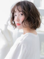 モッズヘア 上尾西口店(mod's hair)&nbsp;抜け感アースカラーゆるふわボブパーマA2上尾20代30代40代#14!