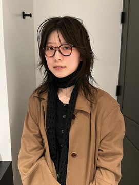 ロールアップスリーブス(ROLL UP SLEEVES) カーキブラウン　/ レイヤーカット