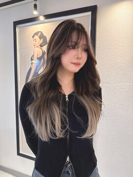 バレイヤージュ/ハイライト/エアタッチ/ケアブリーチ/10代/20代