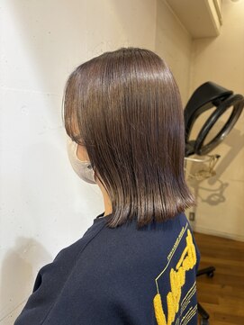 オーガニックマインド 坂戸 鶴ヶ島(organic+mind) 冬アッシュミディアム◎透明感くびれレイヤー30代40代小顔